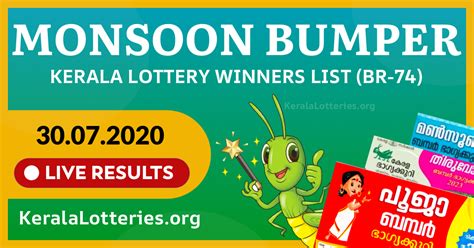 karala lottery resaltt today guessing|Kerala Lottery Result Today LIVE: Monsoon Bumper BR.
